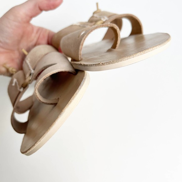 EUC Free People Tan Leather Sophie Slip On Sandal Size 38/7.5-8 - Picture 7 of 8